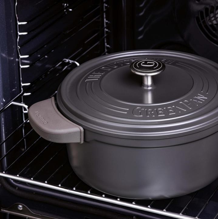 Actual product image Greenpan Featherweights Stoofpot met keramische antikleeflaag met deksel 26cm (26 cm, Casserole + Stewpot, Aluminium)