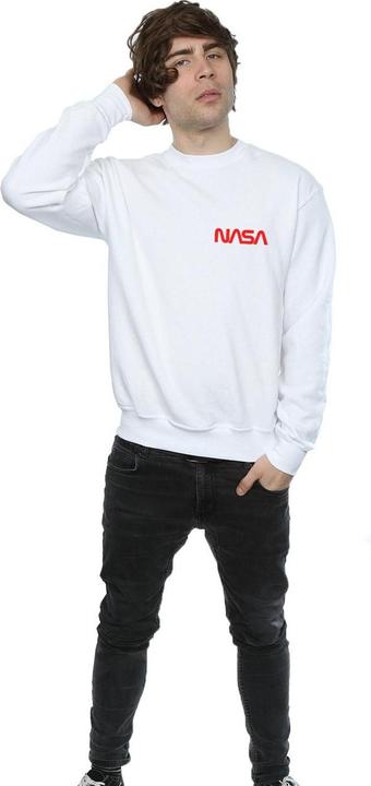 Actual product image Nasa Mens Modern Logo Chest Sweatshirt (L)