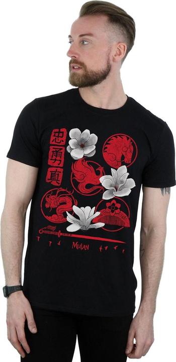 Actual product image Disney Mens Mulan Movie Icons T-Shirt (XXL)