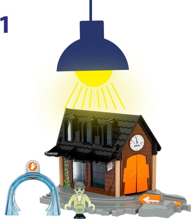 Actual product image Brio Spooky Train Station