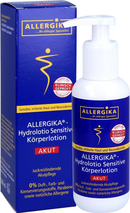 Actual product image Allergika Hydrolotio sensitive, 200 ml LOT (Body lotion, 200 ml)