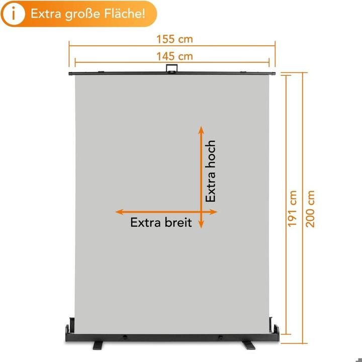 Immagine prodotto Walimex pro per pannello arrotolato sfondo 155x200cm (155 cm, 200 cm)