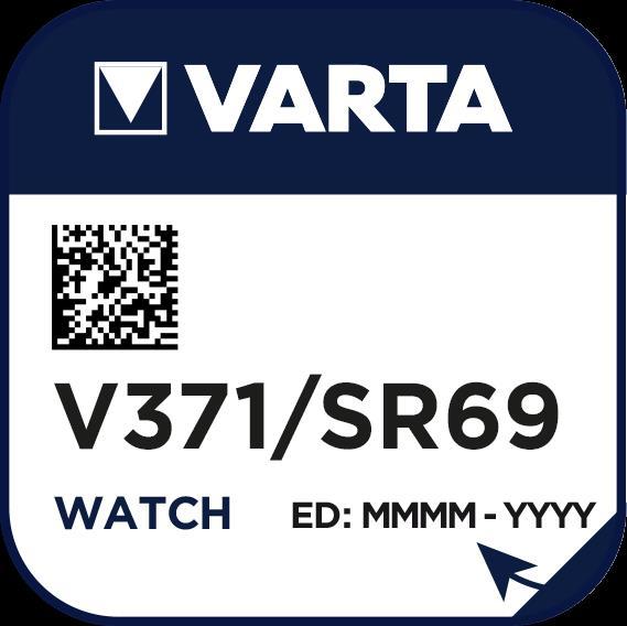 Image du produit Varta V371 (1 pcs, SR69, 30.44 mAh)