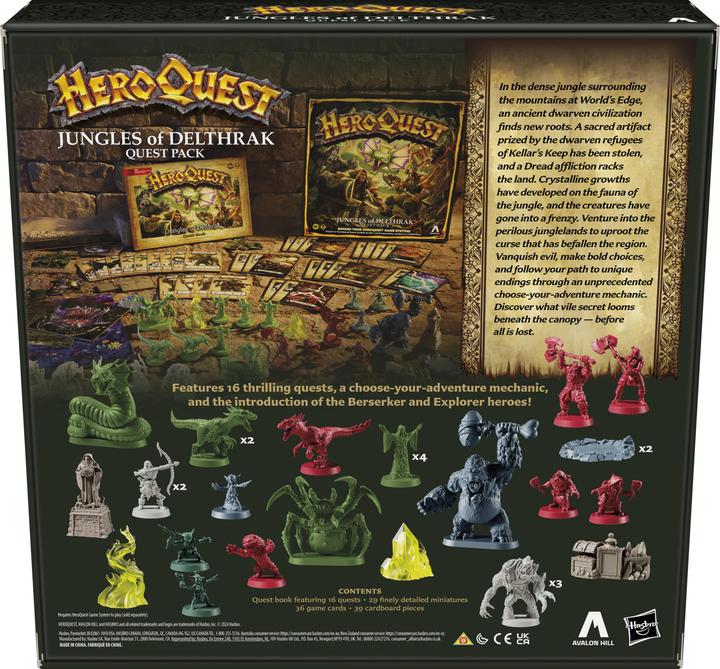 Produktbild Hasbro HeroQuest Brettspiel-Erweiterung Jungles of Delthrak Abenteuerpack *Englische Version* (Englisch)