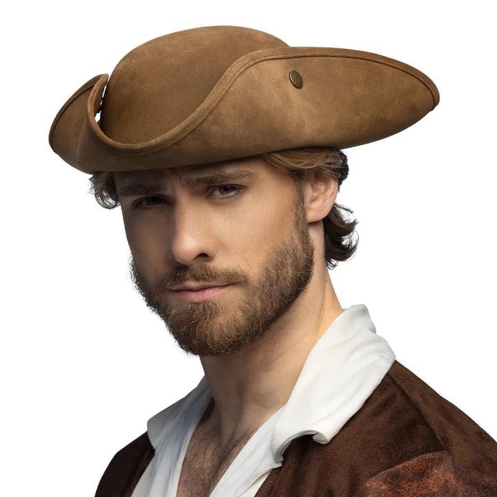 Image du produit Boland Chapeau pirate tricorne : aspect daim