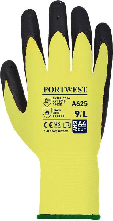 Actual product image Portwest Unisex Adult A625 Vis Tex Cut Resistant Gloves (M)