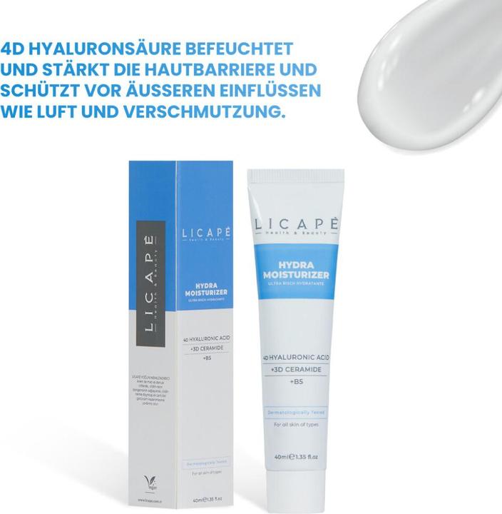 Actual product image Licape | Feuchtigkeitscreme 40 ml | Gesichtscreme für trockene und sensible Haut (40 ml, Face toner)