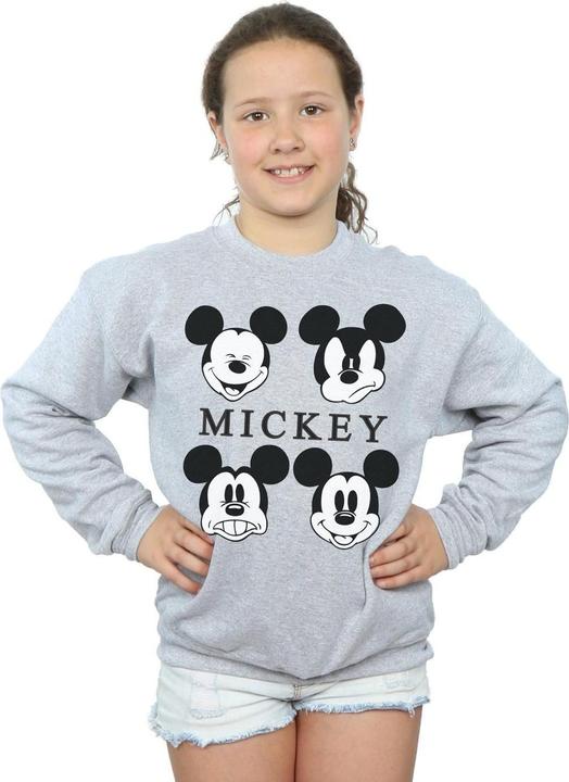 Actual product image Disney Girls Mickey Mouse Four Heads Sweatshirt (116)