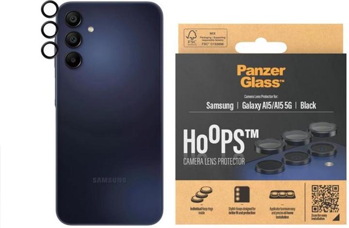 Immagine prodotto PanzerGlass Protezione dell'obiettivo della fotocamera Hoops (1 Pezzo/i, Samsung Galaxy A14 5G, Samsung Galaxy A15)