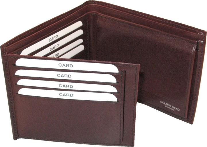 Actual product image Golden Head Colorado wallet RFID leather 12 cm