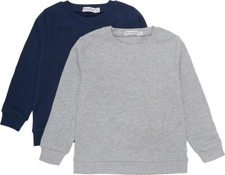 Image du produit Minymo Lot de 2 t-shirts manches longues Grey Melange Gr. 92 (92)