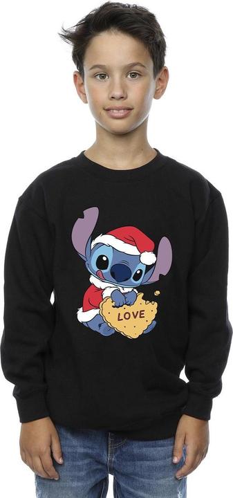 Produktbild Disney Lilo And Stitch Christmas Love Biscuit Sweatshirt Jungen (140, 146)