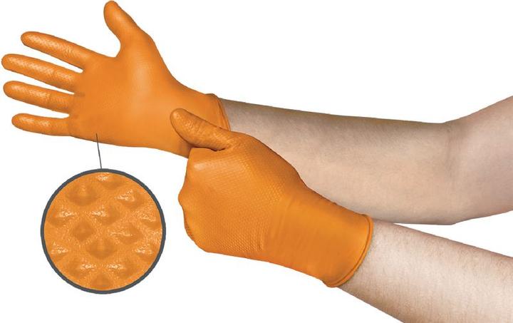 Actual product image Ansell Disposable nitrile gloves Microflex Mega Texture 93-256 (M)