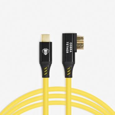 Immagine prodotto Cobra CobraTether Cavo USB-C - USB-Micro-B da 4,8 m diritto a 90 Ÿ giallo (4.80 m, USB 3.0)