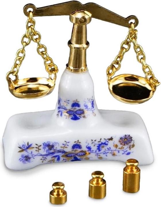 Image du produit Reutter 001.836/5 - Balance avec poids "Zwiebel Gold", miniature