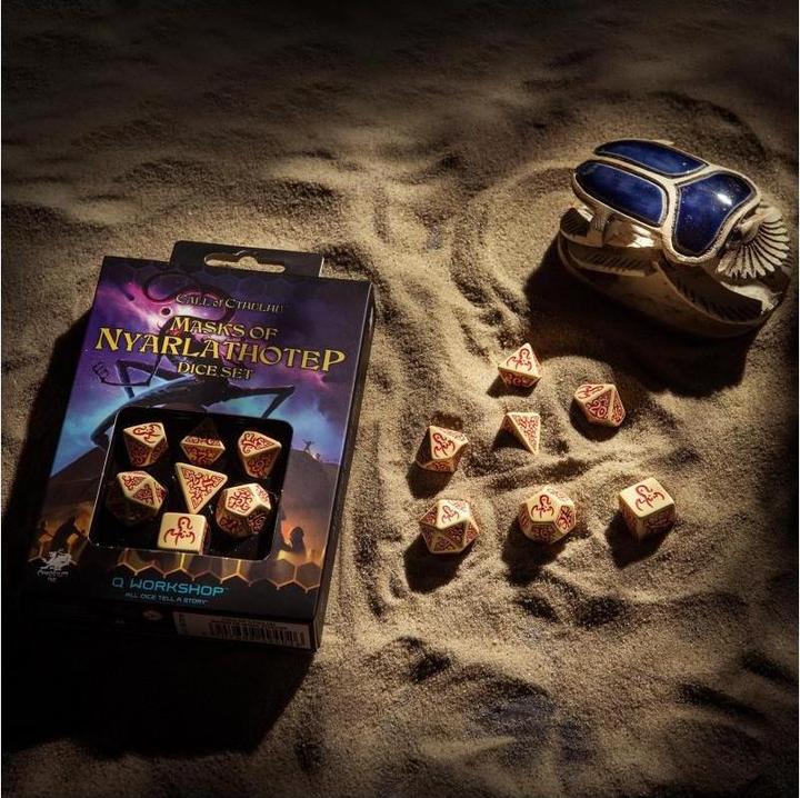 Immagine prodotto Q Workshop SCTX1N - Call of Cthulhu: Masks of Nyarlathotep, Set di dadi (7)