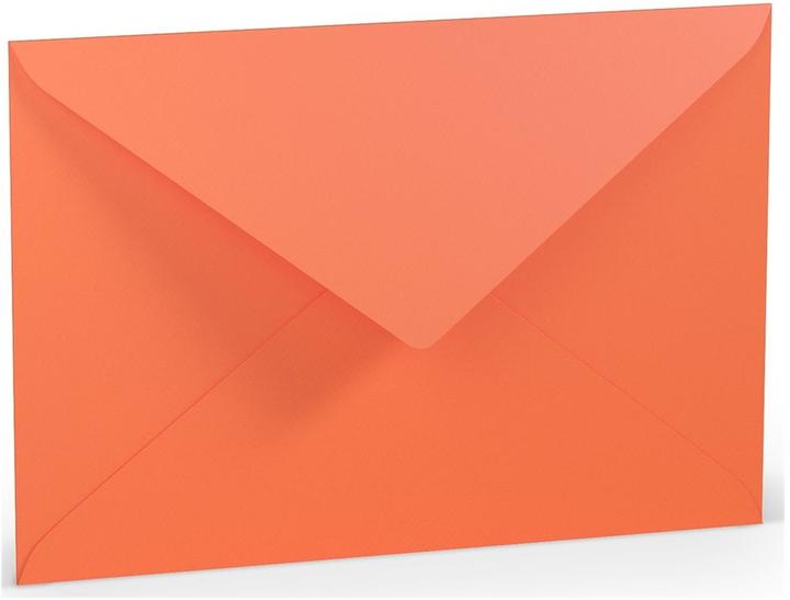 Paperado Briefumschläge C5 Seidenfutter Nassklebung VE=5 Stück Coral (C5, 5 x)