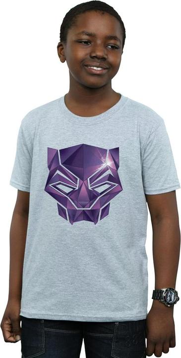 Actual product image Boys Avengers Infinity War Black Panther Geometric T-Shirt (140, 146)