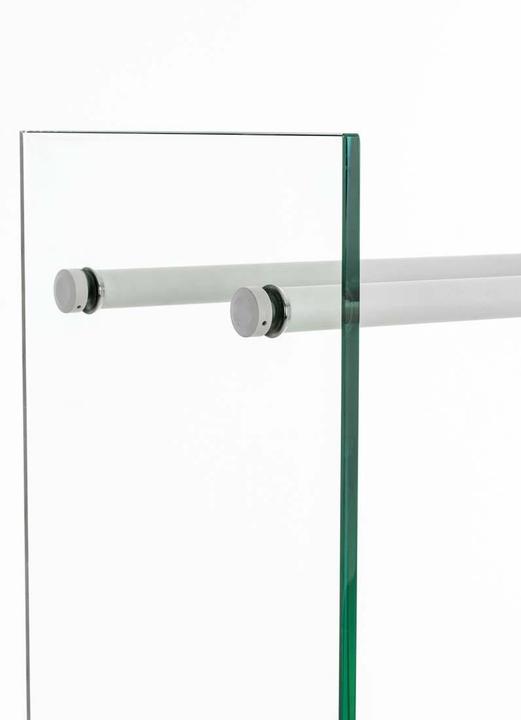 Immagine prodotto CLP Porta legna Dacio in vetro trasparente 35x80x80, bianco (35 x 80 x 80 cm)