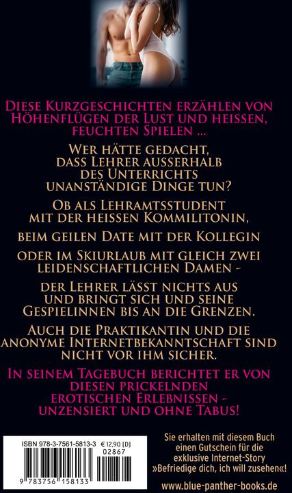 Produktbild Das heisse Lehrer-Tagebuch | Erotische Geschichten (Deutsch, Lieren Wrate, Blue Panther Books, 2024)