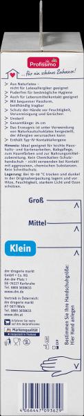 Actual product image dm Profissimo Disposable gloves latex white Small (S)