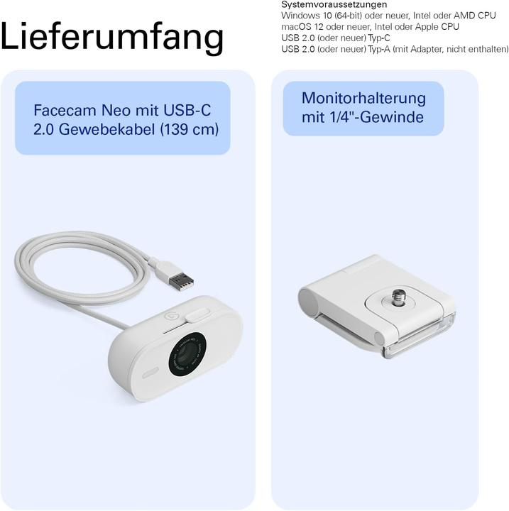Actual product image Elgato Facecam Neo (2 Mpx)