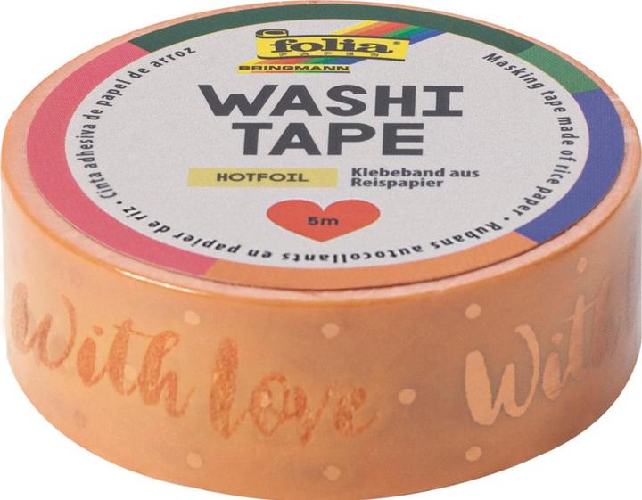 Actual product image Magni Washi-Tape Hotfoil Rosegold With Love