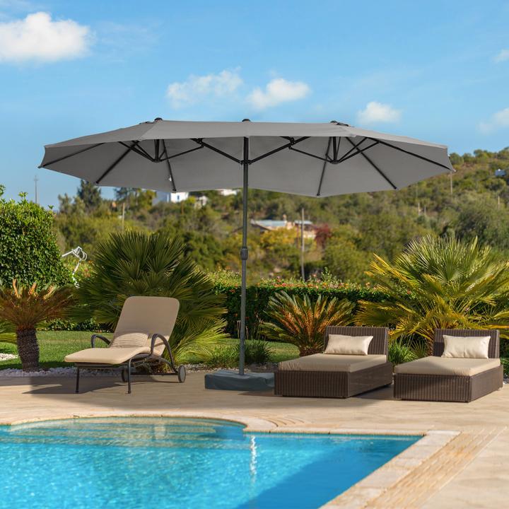 Image du produit Outsunny Parasol double avec manivelle (2.70 m)