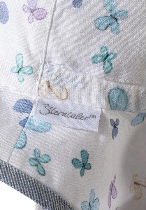 Produktbild Sterntaler Sonnenhut mit Nackenschutz Schmetterlinge Weiss Gr. 49 (49)