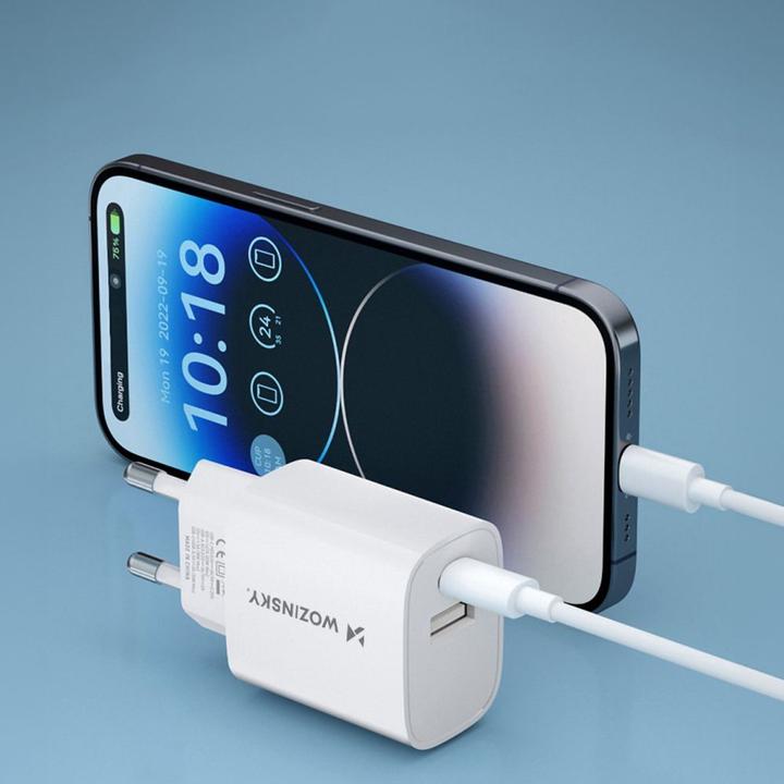 Image du produit Wozinsky Chargeur mural WGWCW USB-A USB-C 20W - blanc (20 W)
