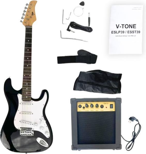 Image du produit V-tone E-Gitarre ESST39 BK 4/4 Stratocaster (Guitare électrique)