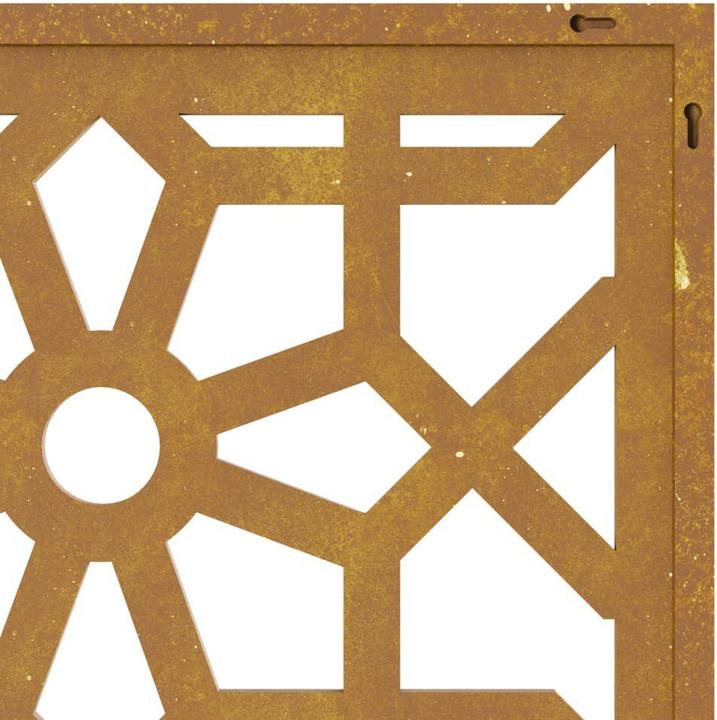 Actual product image VidaXL Garden Wall Decoration 105x55 cm Corten Steel Moorish Design (105 x 1 x 55 cm)