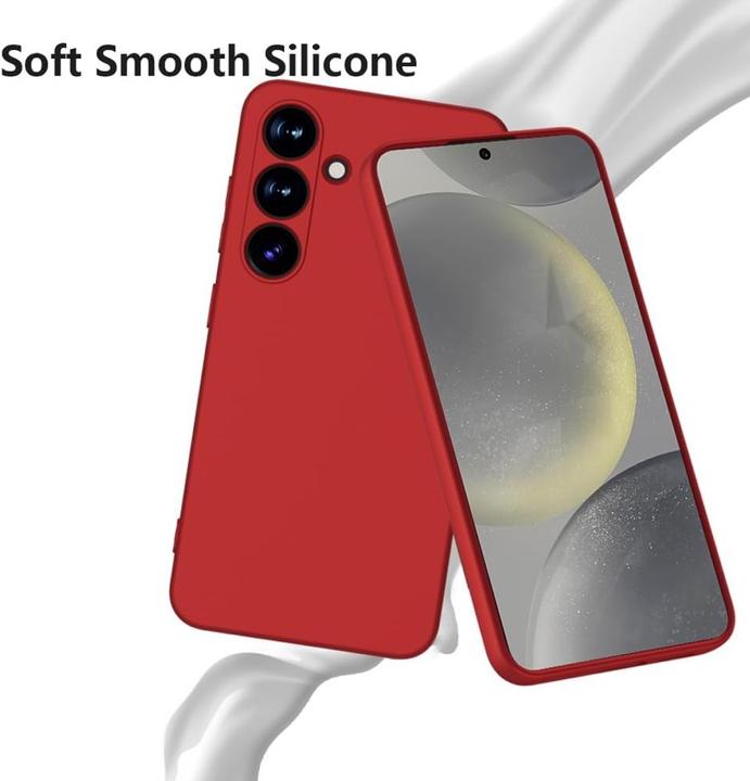 Produktbild X-Level Samsung Galaxy S25 Edge - Thin Backcase, Silikon Hülle in Rot (Samsung Galaxy S25 Edge)