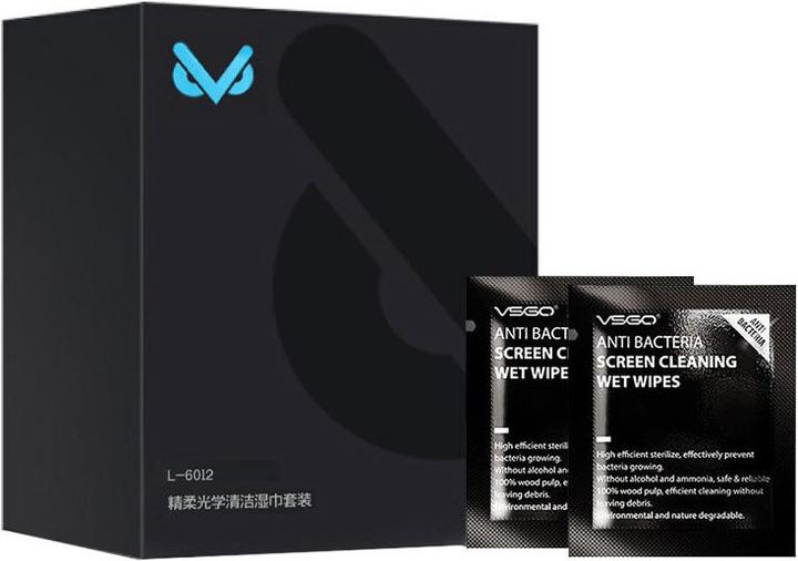 Image du produit VSGO Tampons de nettoyage d'écran anti-bactérien (60 bâtonnets)