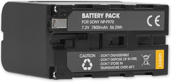 Actual product image Nitecore NP F970 Battery Pack 7800mAh 56.2Wh (Rechargeable battery)