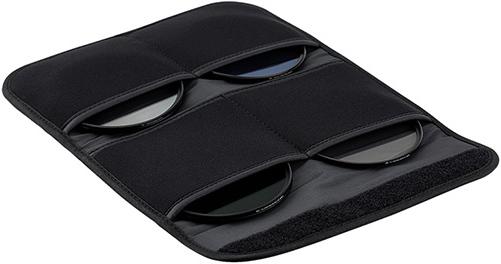 JJC La custodia per filtri FP K4L Grey contiene 4 filtri fino a 82 mm (82 mm)