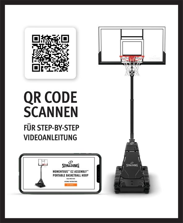 Actual product image Spalding Momentous 54 Basketball Hoop