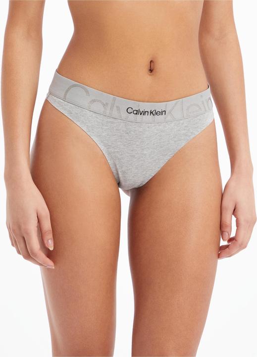 Produktbild Calvin Klein Damen Thong Tangahöschen, Grey Heather, S (S)