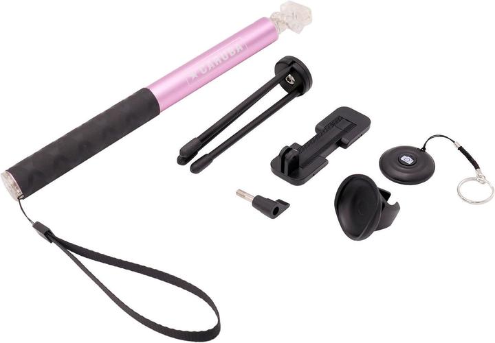 Actual product image Caruba Selfie Stick Large Bluetooth Pink