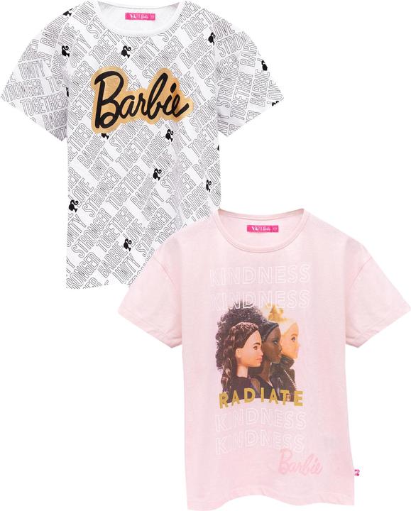 Immagine prodotto Barbie Set di magliette da ragazza Kindness Stronger Together Unity And Love (confezione da 2) (140)