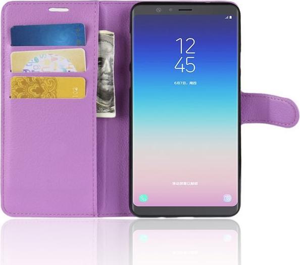 Produktbild MU Classic Litchi Leder Bookcover Series (Samsung Galaxy A9, Samsung Galaxy A8 Star)