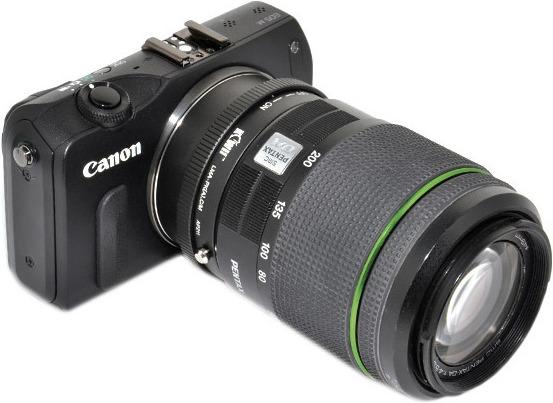 Actual product image Kiwi Lens Mount Adapter (Pentax K(A) naar Canon M)