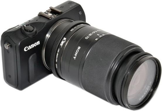Actual product image Kiwi Lens Mount Adapter (Sony Alpha naar Canon M)