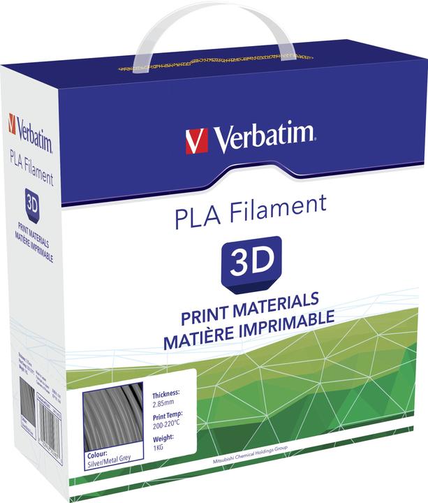 Immagine prodotto Verbatim Filamento PLA (PLA, 2.85 mm, 1000 g, Argento)