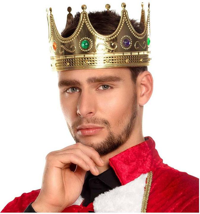Actual product image Boland Benelux Boland 01317 - Crown for adults, king, queen, tiara, headdress, centrepiece (One size)