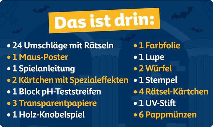 Nutritional values and ingredients Franzis Escape Advent Calendar with the Mouse