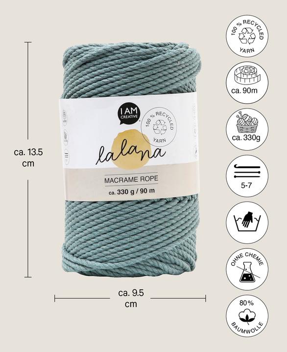 Immagine prodotto Lalana Macrame Rope (90 m)