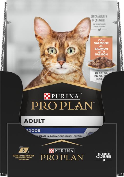 Immagine prodotto Pro Plan Cibo umido Adult Indoor Salmone in salsa, 85 g (Adulto, 1 pz., 85 g)