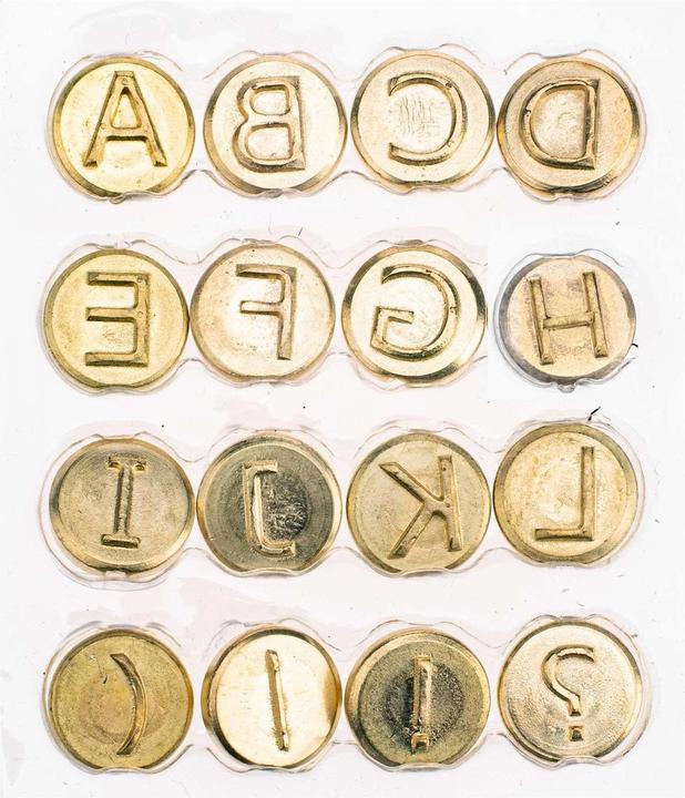 Image du produit Glorex Tampon à graver lettres A-L 16 pièces