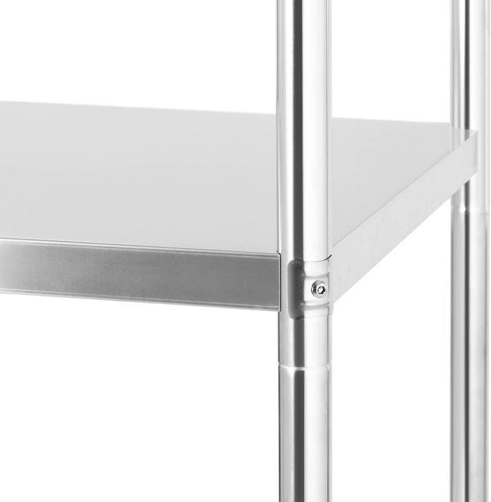 Produktbild Royal Catering Edelstahlregal Küchenregal Gastro Regal Standregal Schwerlastregal 100x40x180 cm